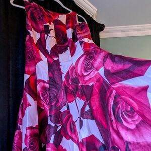 Gorgeous A-Line Floral Pink Dress